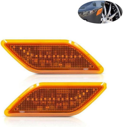 ya 4 8.10 One pair for Mercedes-Benz W212 E-class LED yellow len front bumper side marker lights 