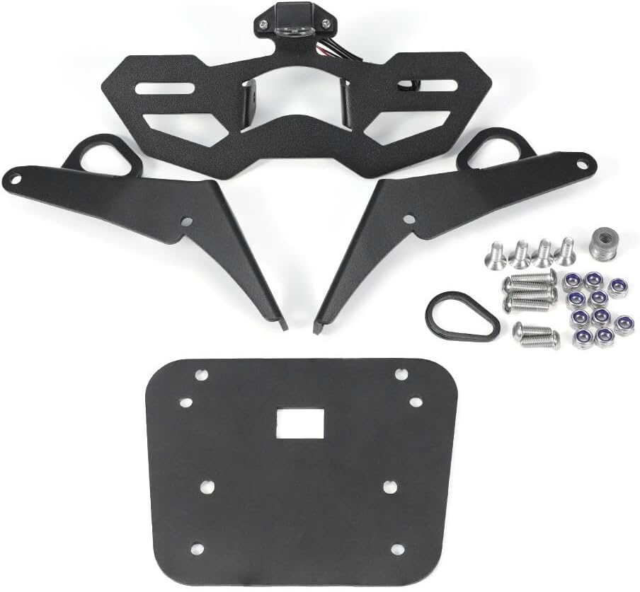 ya 13 9.15 baidi Fender Eliminator Rear Tail Tidy License Plate Holder w/Light for Yamaha MT-03