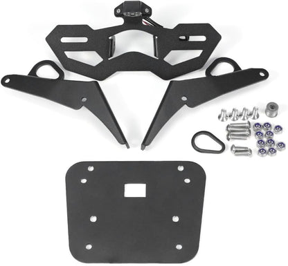 ya 13 9.15 baidi Fender Eliminator Rear Tail Tidy License Plate Holder w/Light for Yamaha MT-03