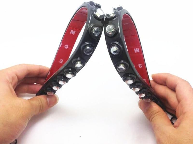 ya 3 8.24 baidi Bright 18 LED Eagle Eye DRL Flexible Strip Waterproof Daytime Running Fog Light