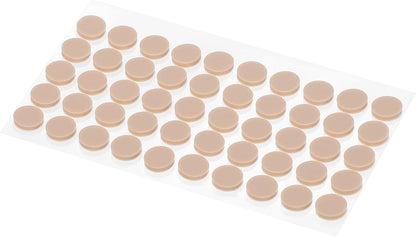ya 26 10.21 baidi 0.39 Diameter Cabinet Door Bumpers, 50 Pcs Door Stoppers, Brown