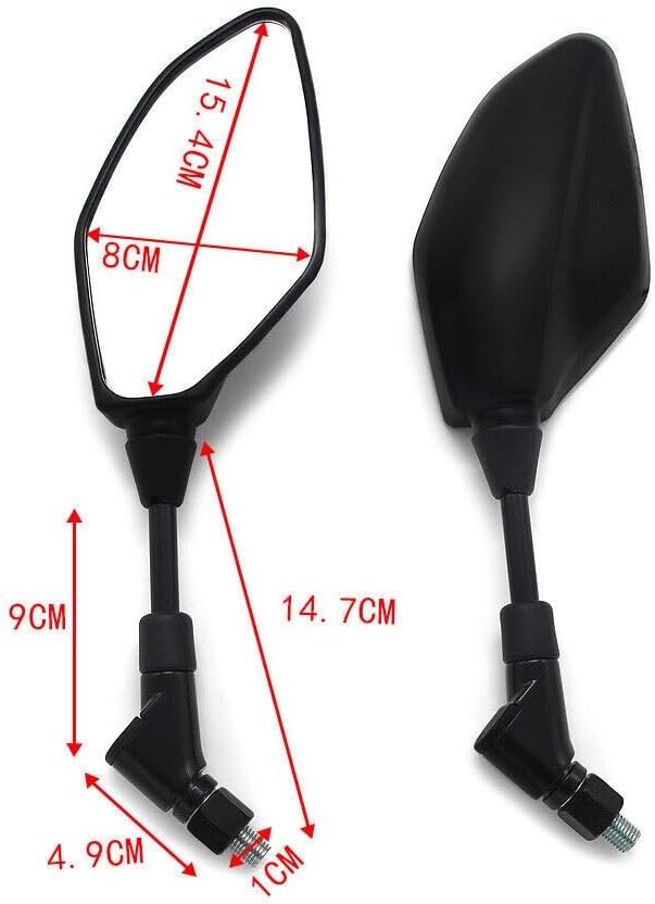 ya 13 9.15 baidi Motorcycle Rear View Mirror for Yamaha FZ10 MT10 2017 FJ09 13-16 XJ6 XJ6-N 09-13