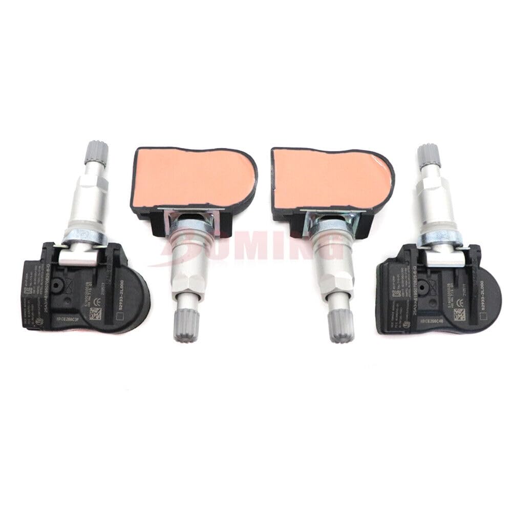 ya 3 8.24 baidi 4 Pack Tire Pressure Monitoring Sensor TPMS for Hyundai I30 I10 for Kia Ceed 52933-2L000