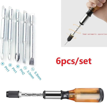 ya 26 10.21 baidi Repair Kit Screwdriver Bit 34x220mm 6 In 1 Accessories Alloy Steel + PP