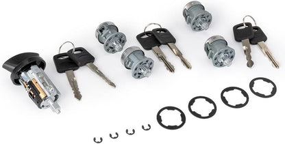 ya 11 9.14 baidiIgnition Cylinder & 4 Door Lock Set 703369 for Ford Econoline Van E150 E250 E350