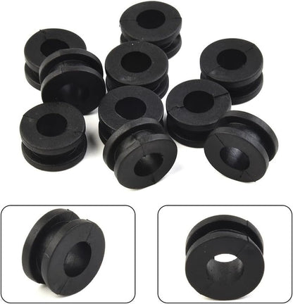 ya 13 9.15 baidi 10Pcs Black-Universal Motorcycle Rubber Grommet Mount Set Side Cover Fender Kit