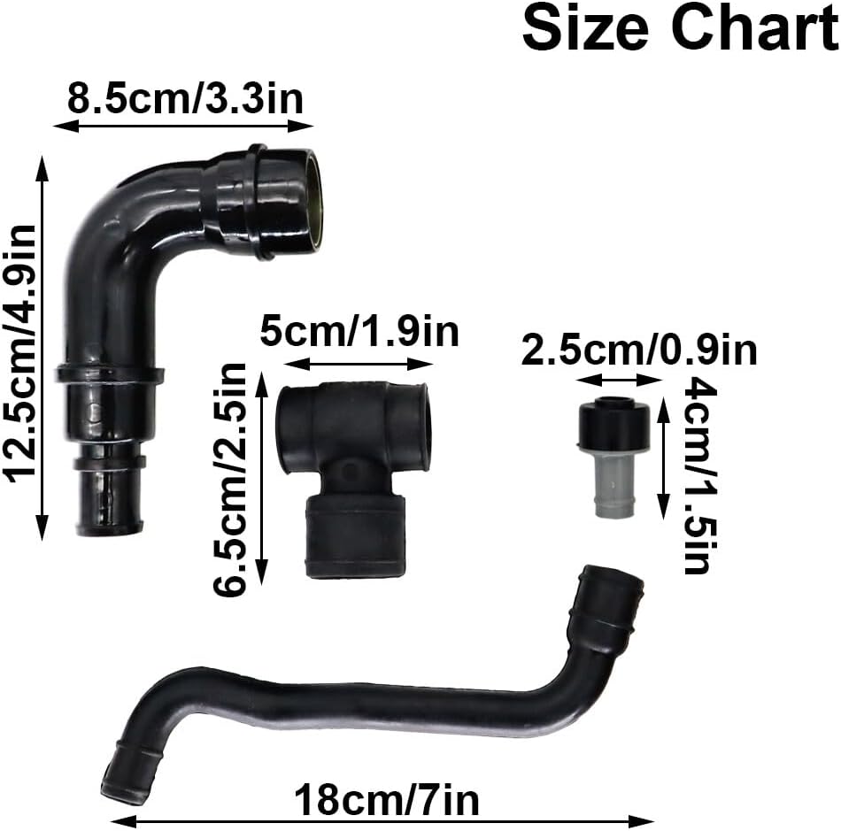 ya 10 9.16 baidi 1.8T Crankcase Breather Hose Pipe Valve Kit for Audi A3 A4 TT for VW for Golf for SEAT 6X