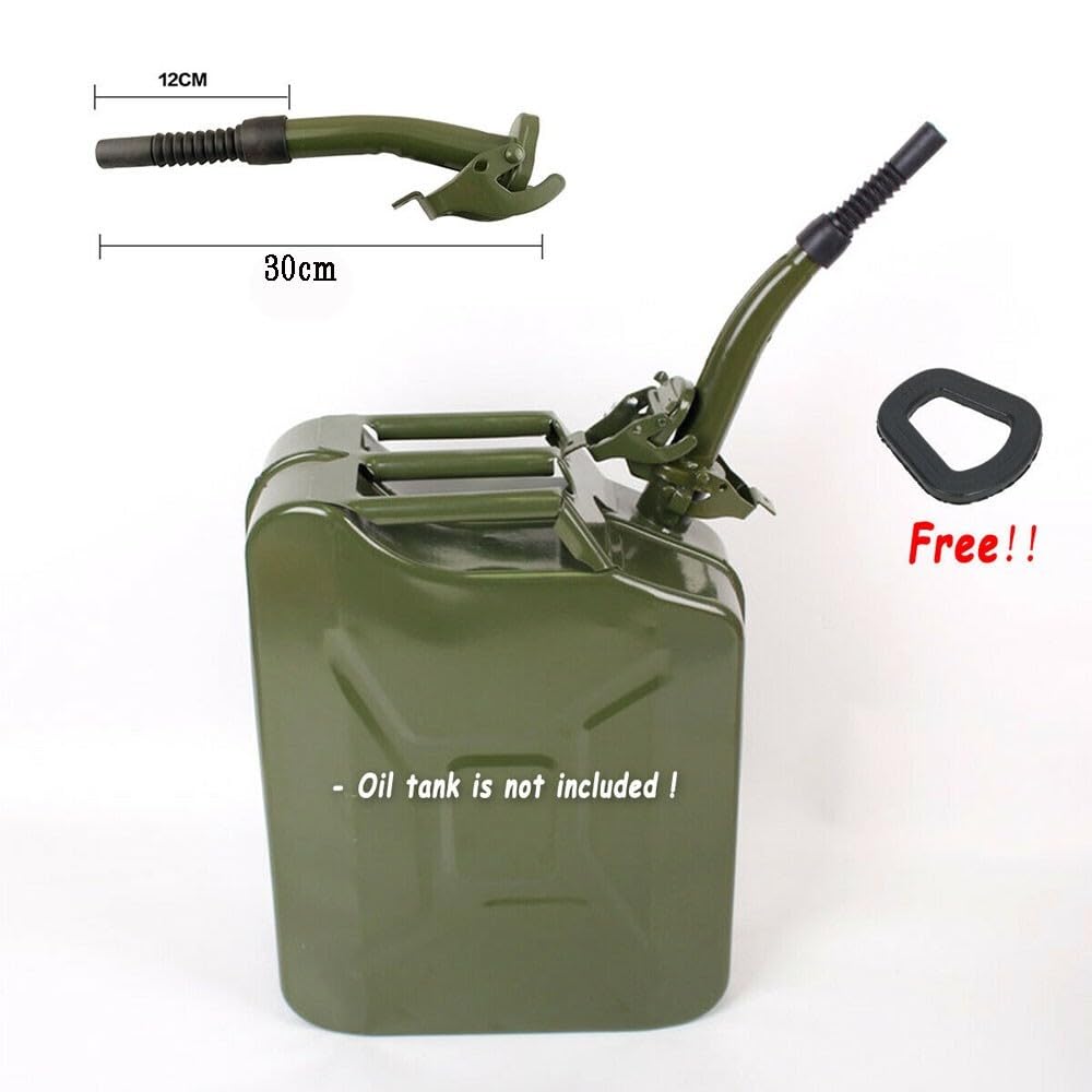 ya 13 9.15 baidi 38cm Metal Jerry Can Spout Rubber Nozzle Fits Standard 5L- 20L