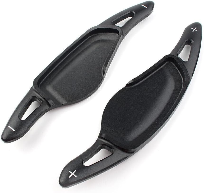 ya 10 9.16 zhengce 2x Aluminum Steering Wheel Paddle Shifter for BMW 5 7 Series X3 X4 X5 Black