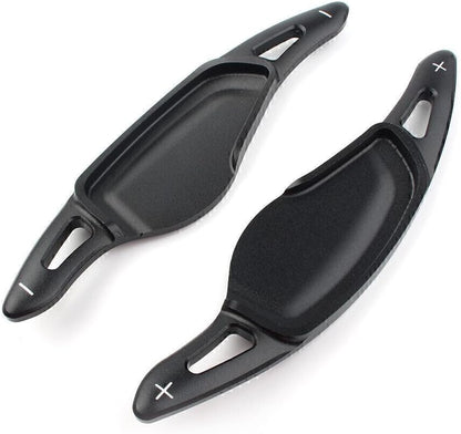 ya 10 9.16 zhengce 2x Aluminum Steering Wheel Paddle Shifter for BMW 5 7 Series X3 X4 X5 Black