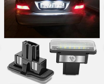 ya 7 8.24 baidi 2Pcs Error LED License Plate Light Lamp for Mercedes-Benz W203 W211 W219