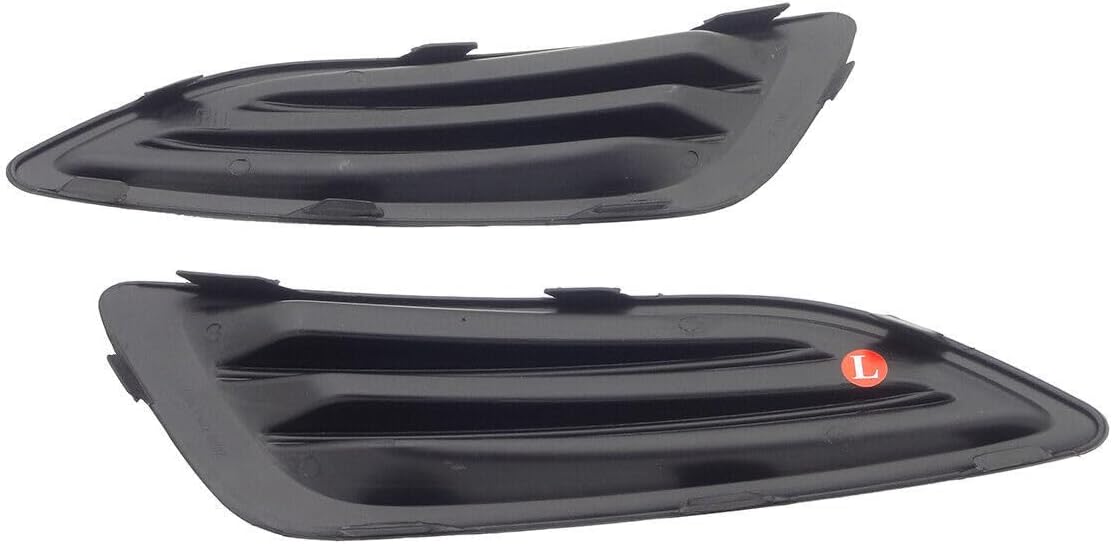 ya 10 9.16 zhengce 1Pair Front Fog Light Lamp Grille Cover Bezel w/o Hole for Ford Fiesta 2013