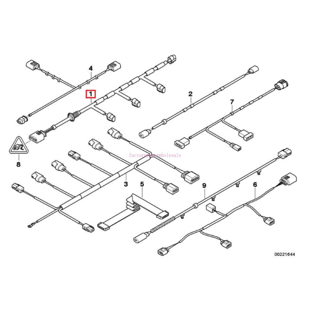 ya 4 8.8.2 Front Bumper Parking Sensor Wiring Harness PDC for BMW X5 E70 11-13 61129244421