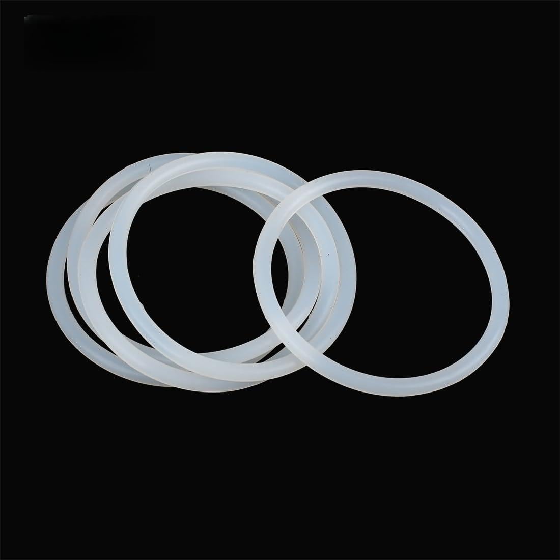 ya 13 9.15 baidi 5Pcs Silicone O-Rings, 65mm OD, 57mm ID, 4mm Width, Seal Gasket White