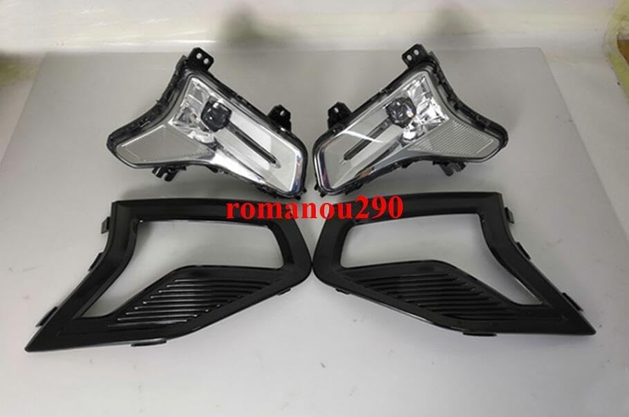 ya 9 10.24 for Ford Fusion 2019-2022 LED Front Bumper Fog Lights Kit w/Bulbs Wire Bezel