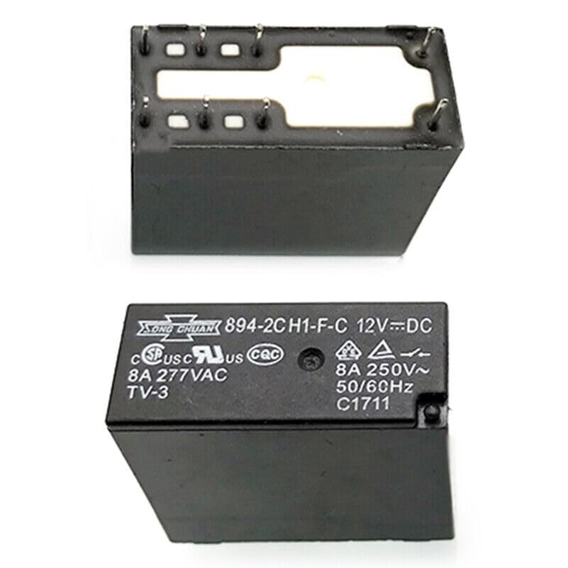 ya 16 10.20 baidi 1PC 894-2CH1-F-C 12VDC Power Relay 8Pins #W7*-