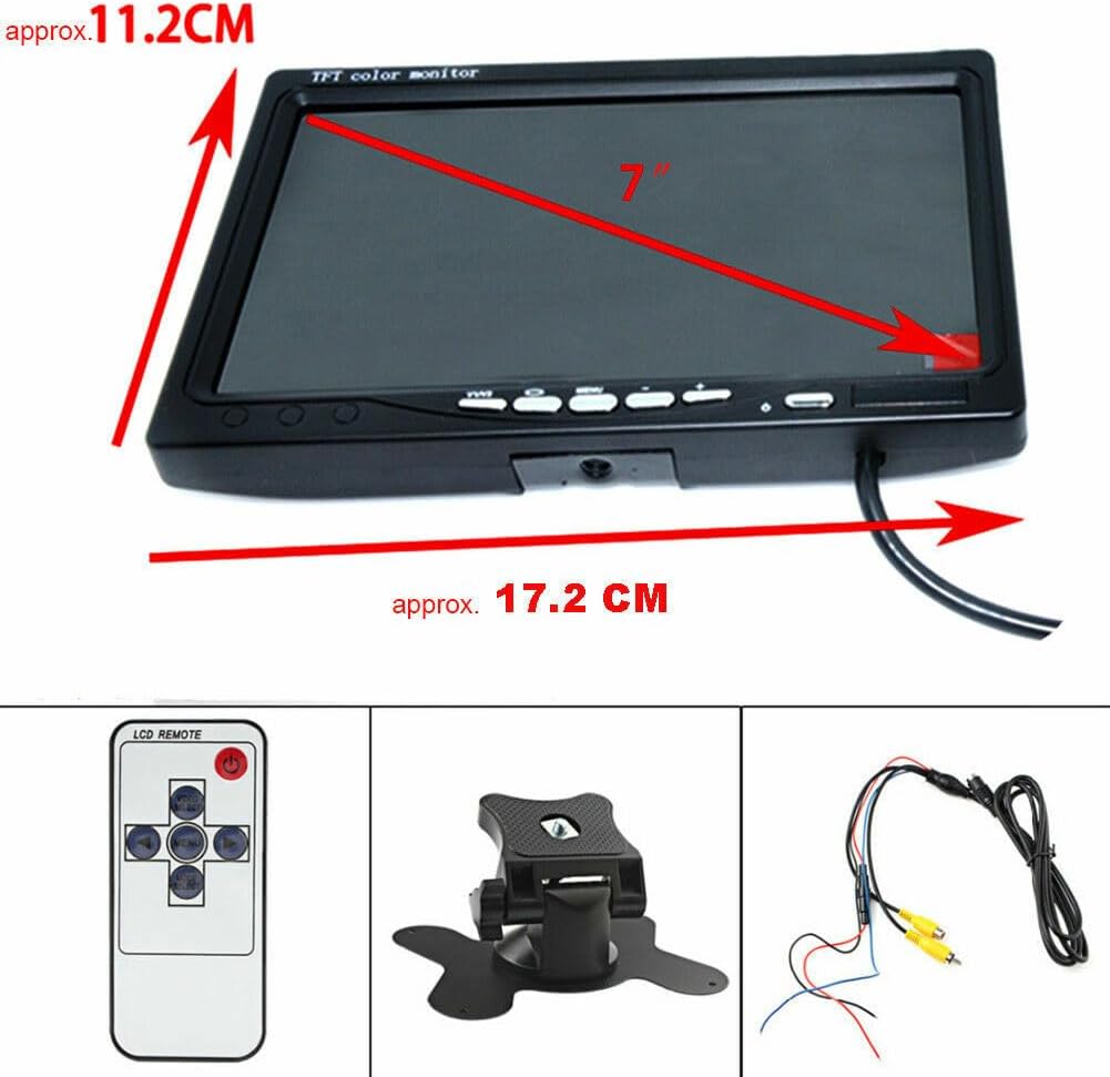 ya 5 8.24 baidi 7 TFT LCD Color CCD Mirror Monitor for Car Reverse Rear View Backup Camera DVD