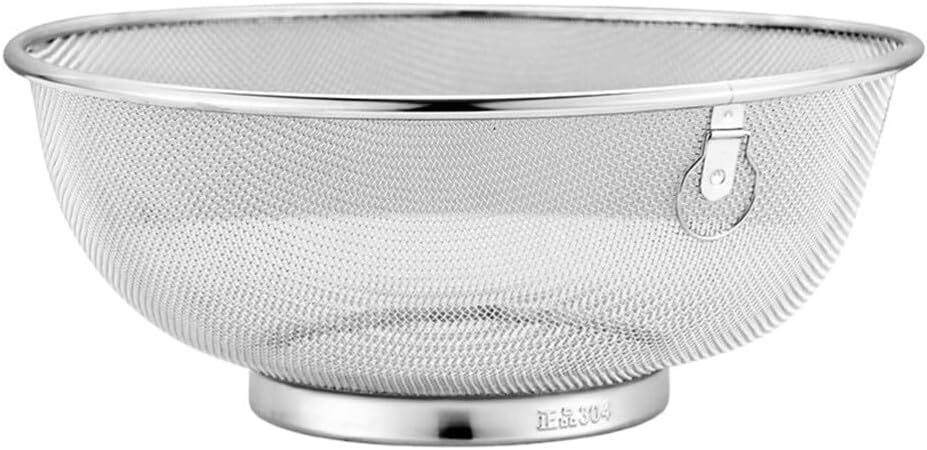 ya 14 9.20 baidi Kitchen Drain Basket Stainless Steel Pot Rice Filter Washing Fruit Drainer-1