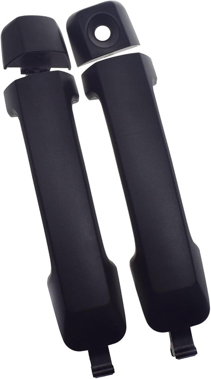 ya 2 8.15 Front Driver and Passenger Side Exterior Door Handle Black 2 Pieces for Toyota Tundra 