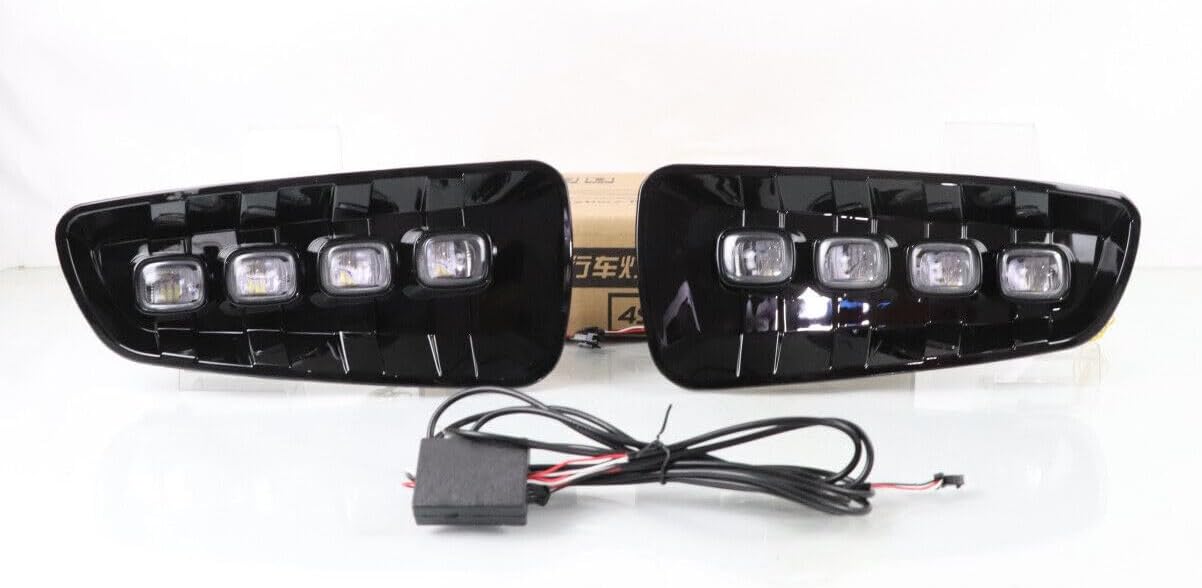 ya 7 8.24 baidi for Ford F150 SVT Raptor 2010-2014 LED Daytime Running Light Bumper Fog Lamps