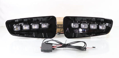 ya 7 8.24 baidi for Ford F150 SVT Raptor 2010-2014 LED Daytime Running Light Bumper Fog Lamps