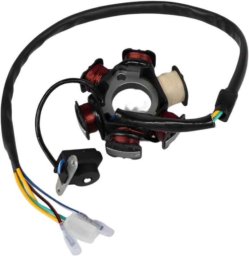 ya 4 8.8.2 6Poles 5 Wires Half-Wave Ignition Magneto Stator for GY6 50/125cc ATV Quad Bike