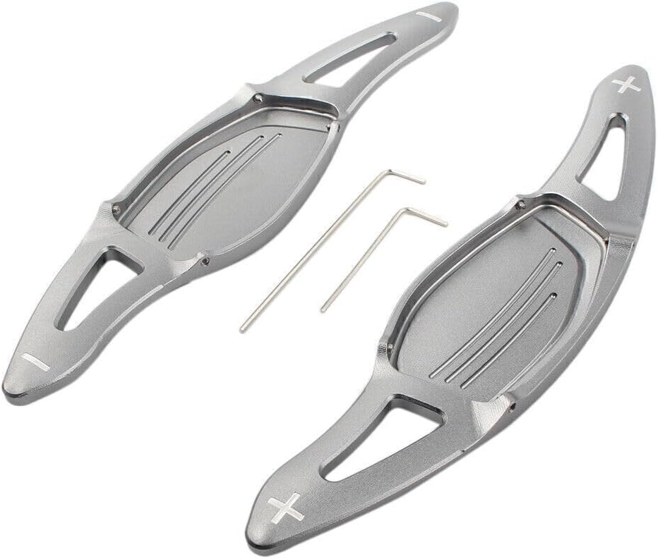 ya 10 9.16 zhengce for Audi R8 RS3 RS4 RS5 TT RS Gray 2x Steering Wheel Paddle Shifter Extensi