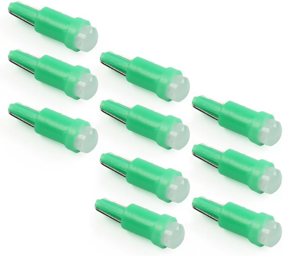 ya 2 8.15 Car Instrument Bulb Green Light Indicator T5 1 SMD Light Lamp Wedge Bulbs