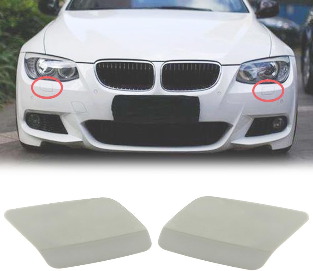 ya 2 8.15 2x Front Bumper Headlight Washer Nozzle Cover Cap for BMW E92 E93 LCI 328i 335i
