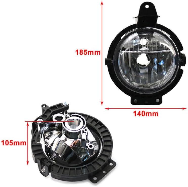ya 4 8.10 1Pair Bumper Fog Light Lamps for Mini Cooper R55 R56 R57 R58 R59 R60 R61