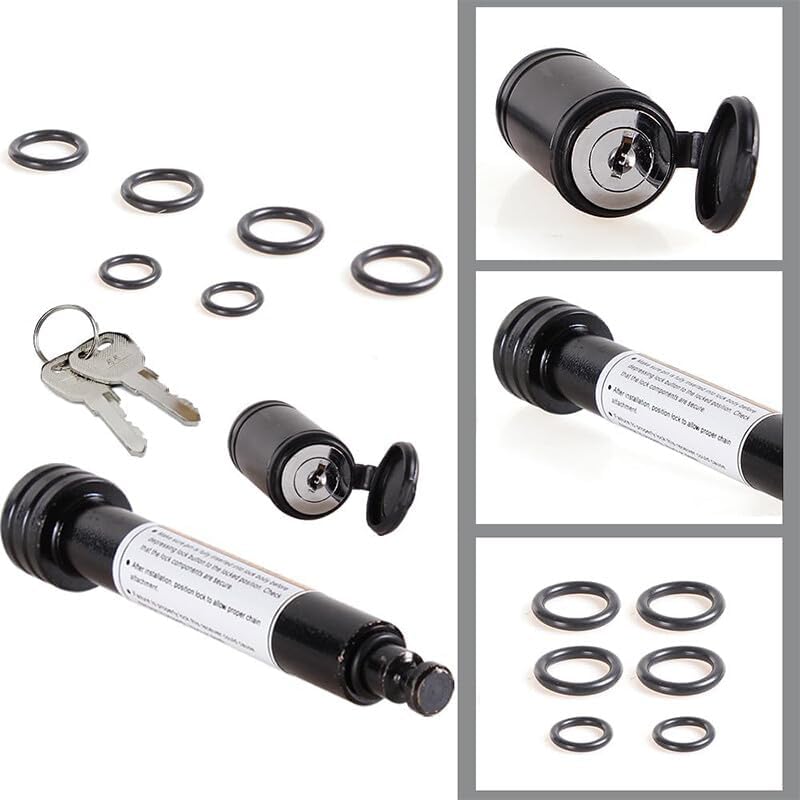 ya 5 8.24 baidi Trailer Hitch Receiver Pin Lock Set Key Like 5/8 Inch Pin for 2 Inch Hitch Receiver
