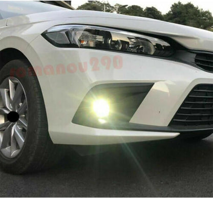 ya 9 10.24 NEW for Honda for Civic 2022-2023 LED Bumper Fog Lights Driving Lamps W/Cable Switch