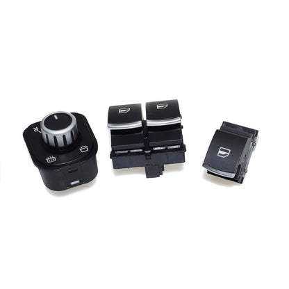 ya 3 8.24 baidi Chrome Electric Window Mirror Switch Set Suitable for VW Eos Golf MK5 MK6 GTI