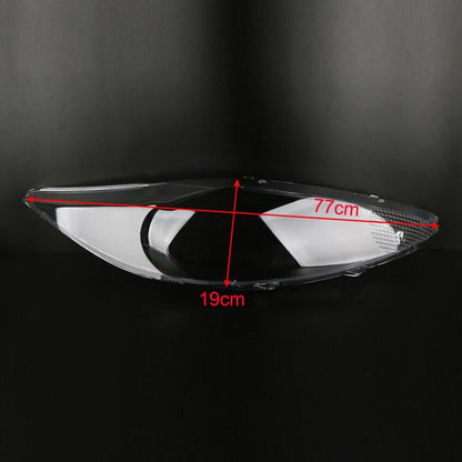 ya 4 8.10 Pair Headlight Headlamp Clear Lens Shell Cover Lenses for Ford Fiesta 2009-2012