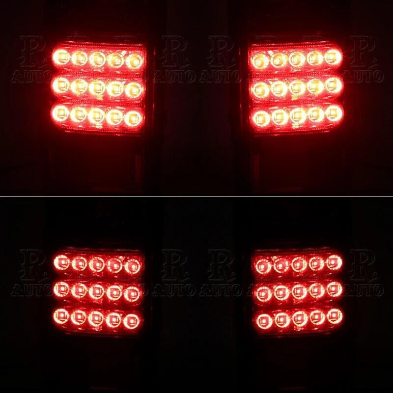 ya 14 9.20 zhengce 1Pair LH&RH Rear Brake Lamp Tail Light for Toyota for Land Cruiser FJ80 19-1