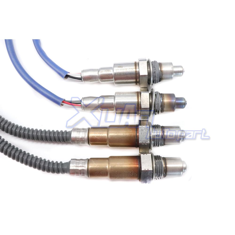 ya 3 8.24 baidi C2D24756 DX23-9G444-EA 4X O2 Oxygen Sensor for Jaguar XF XJ F Type V6 3.0 13-19