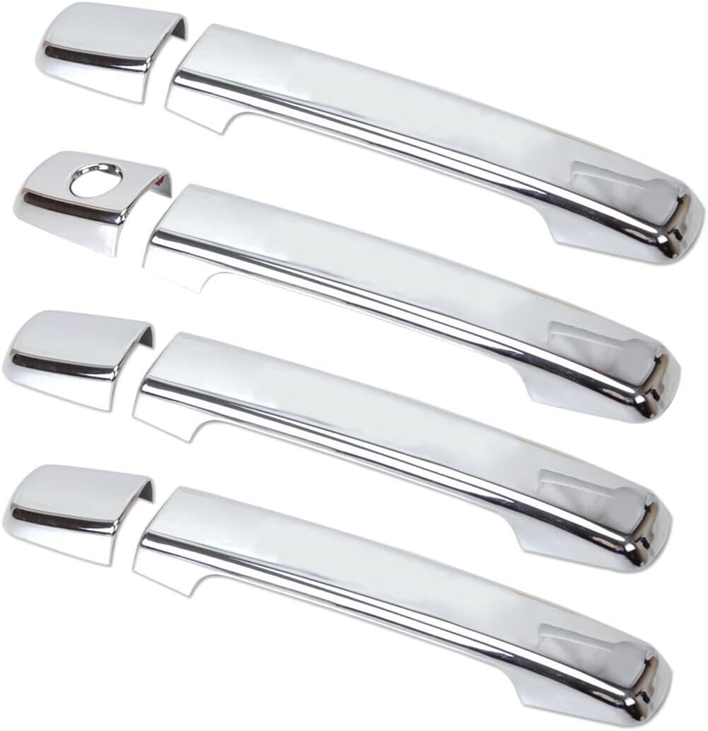 ya 5 8.24 baidi Chrome Door Handle Protector Fits for Nissan Navara Frontier D40 4 Door 2005-2009