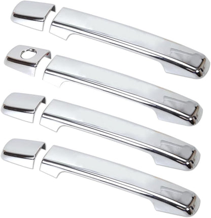 ya 5 8.24 baidi Chrome Door Handle Protector Fits for Nissan Navara Frontier D40 4 Door 2005-2009
