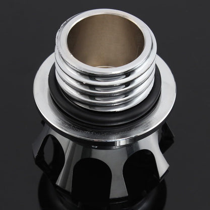 ya 13 9.15 baidi Crown Style Oil Cap Fuel Tank Right-hand Thread Billet for Harley Softail