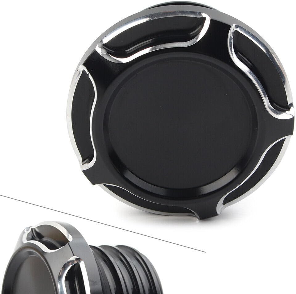 ya 4 8.10 CNC Cut Gas Cap Fuel Tank Right-hand Thread Fits For Harley Dyna Softail