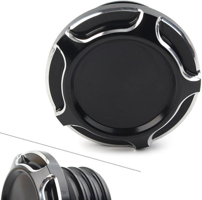 ya 4 8.10 CNC Cut Gas Cap Fuel Tank Right-hand Thread Fits For Harley Dyna Softail