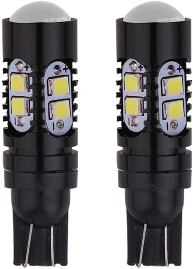 ya 4 8.10 Auto T10 2323 10-SMD LED Bulbs Bright Lights White Lamps 12V 24V