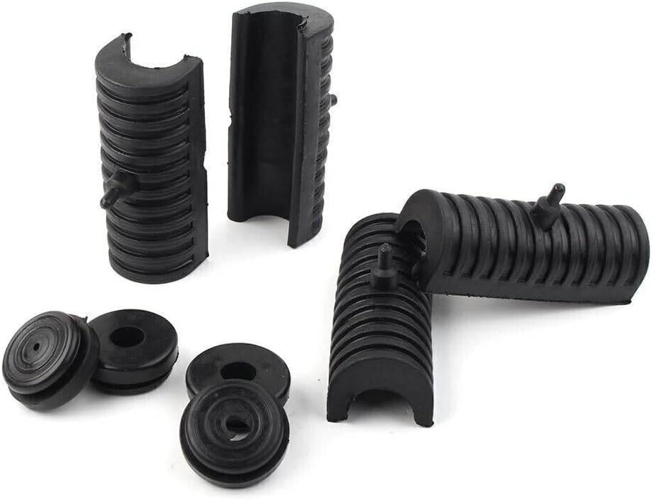 ya 11 9.14 baidiRubber Grommets Support Cushion Hard Bags Saddlebag for Harley Touring 1994-2013
