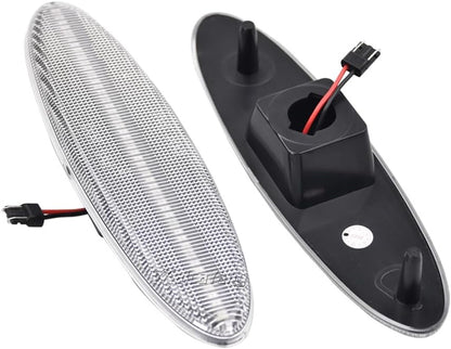 ya 4 8.24 baidi Clear for Chevrolet 03-2011 Corvette C5 Rear LED Fender Side Marker Lights 