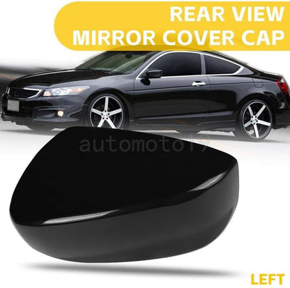 ya 11 9.14 baidiLeft Driver Side Mirror Cover Cap Primed Black For 2008-2013 for Honda for Accord 2011