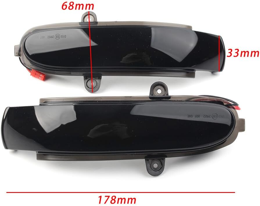ya 7 8.24 baidi Pair LED Mirror Dynamic Turn Signal Light FOR for Benz C Class W203 S203 CL203 01-07