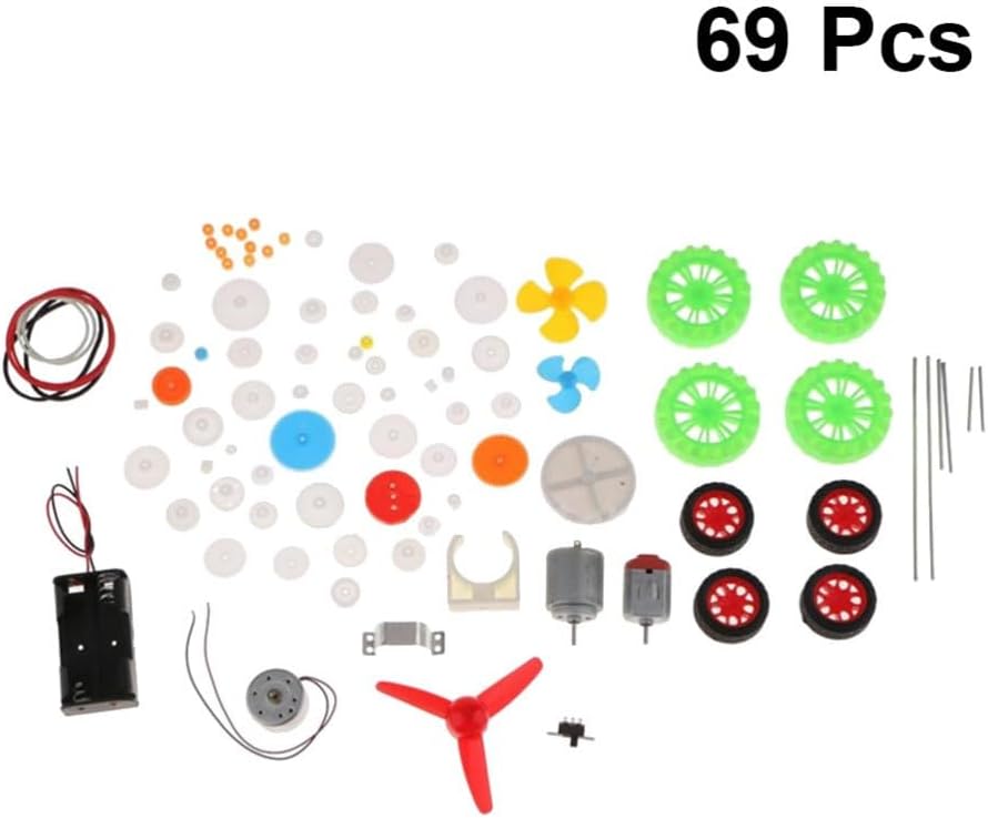 ya 4 8.14 69 Pcs Toy Motor Accessories Gear Package Parts Mechanical Model