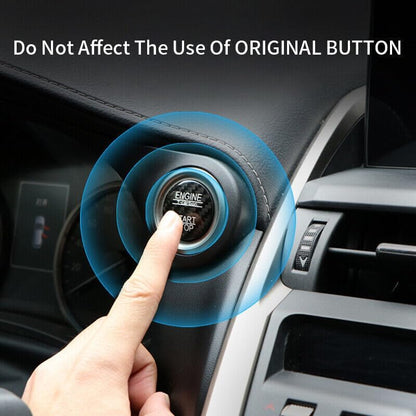 ya 4 8.8.2 Real Carbon Fiber Engine Start Stop Button Sticker for Lexus IS ES GS NX RX LX