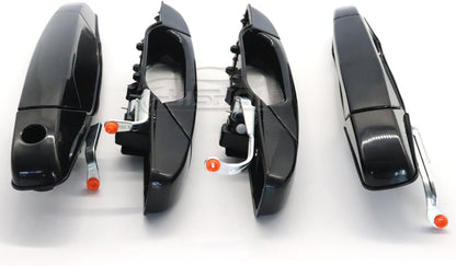 ya 10 9.16 baidi Black Set of 4 Front & Rear Door Handle for Chevy for GMC Tahoe Yukon Sierra 07-14