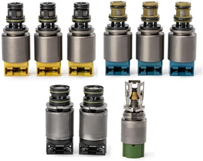 ya 10 9.16 baidi 9Pcs ZF6HP19 ZF6HP26 ZF6HP32 Transmission Shift Solenoid Kit Set for BMW for Audi